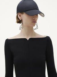 Heritage crepe Dress - Black