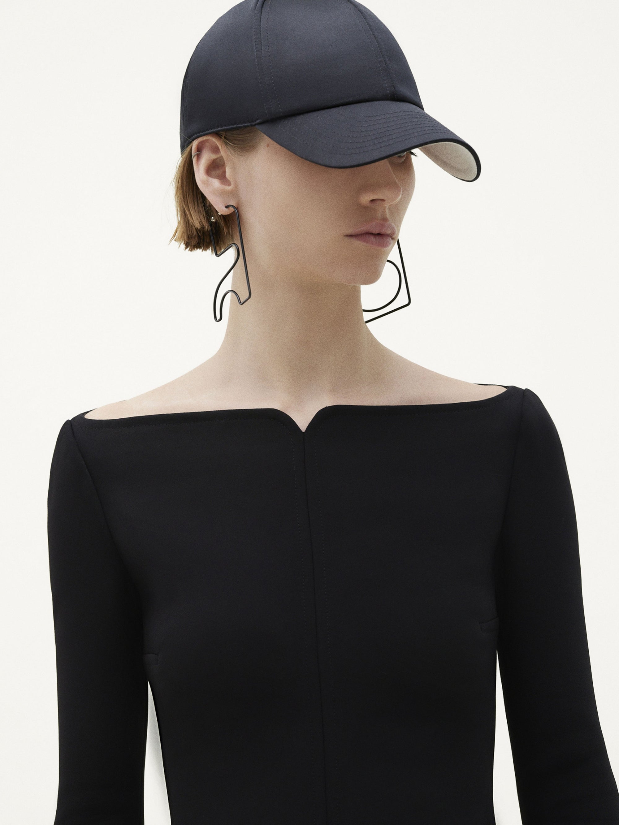 Heritage crepe Dress - Black