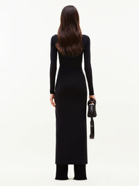 Swallow breast milano Dress - Black