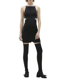 Slash jersey Dress - Black