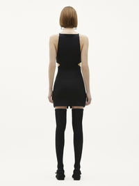 Slash jersey Dress - Black