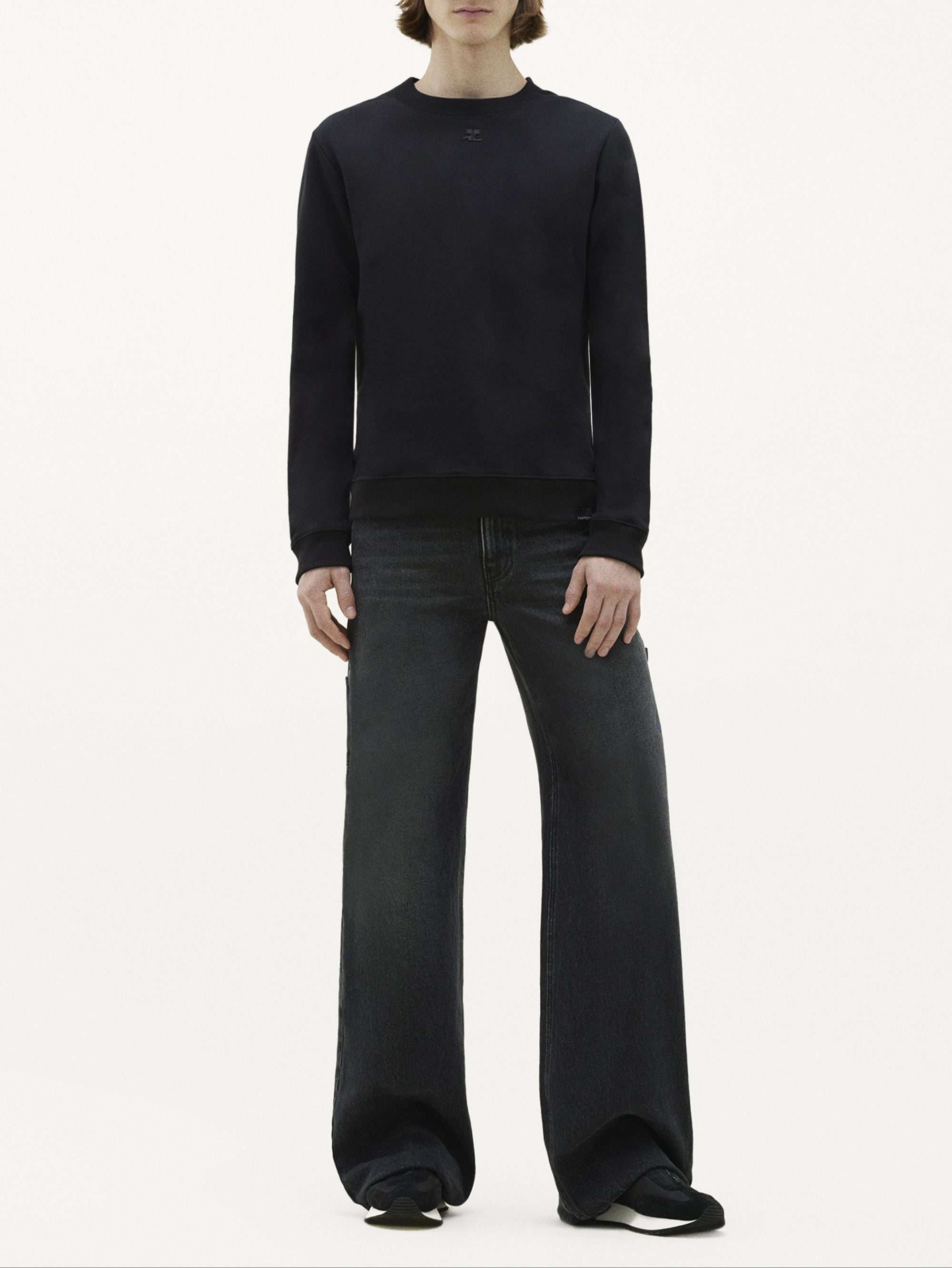 Swallow fleece Sweatshirt - Black