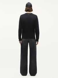 Swallow fleece Sweatshirt - Black