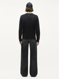 Swallow fleece Sweatshirt - Black