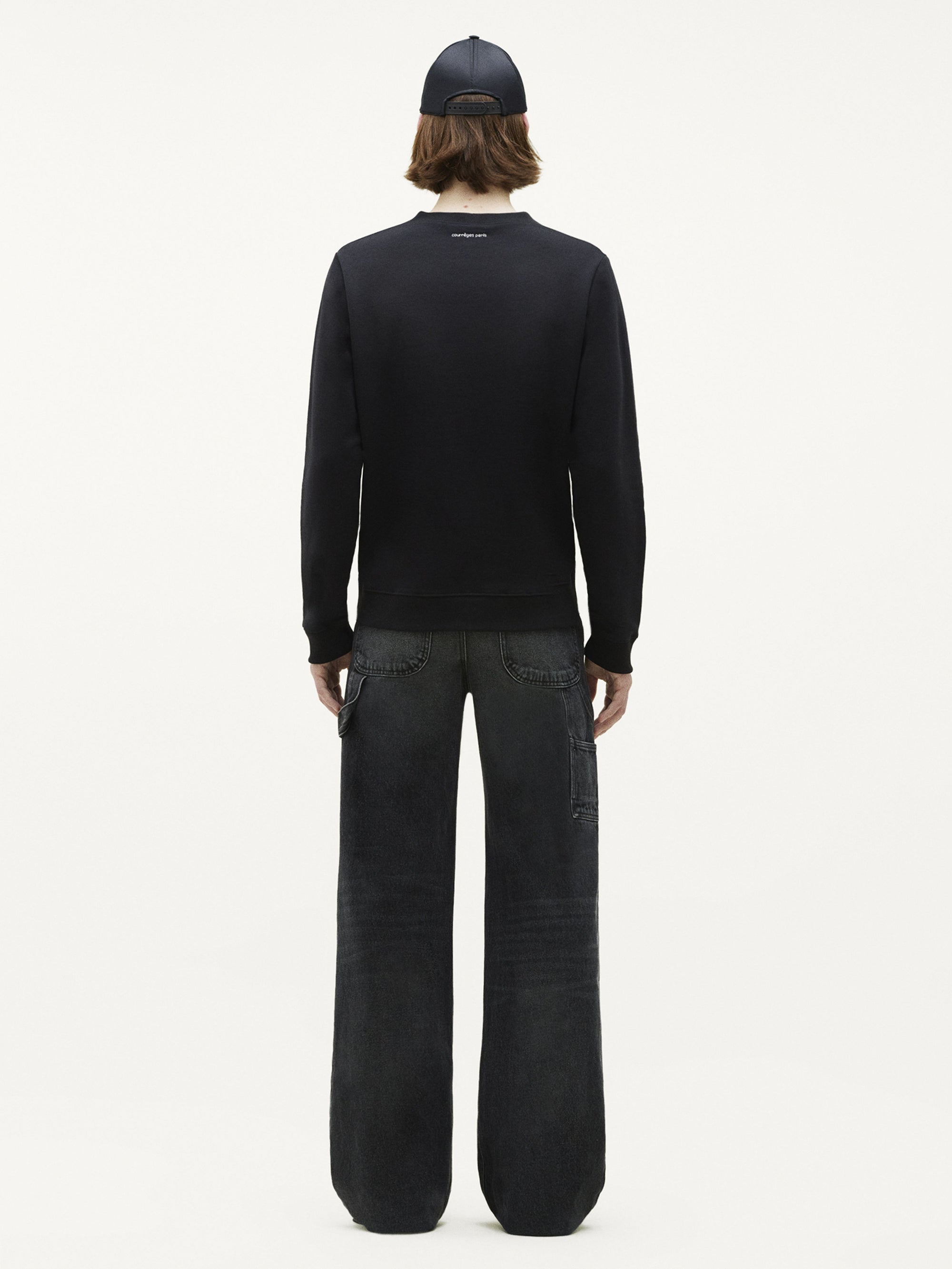 Swallow fleece Sweatshirt - Black