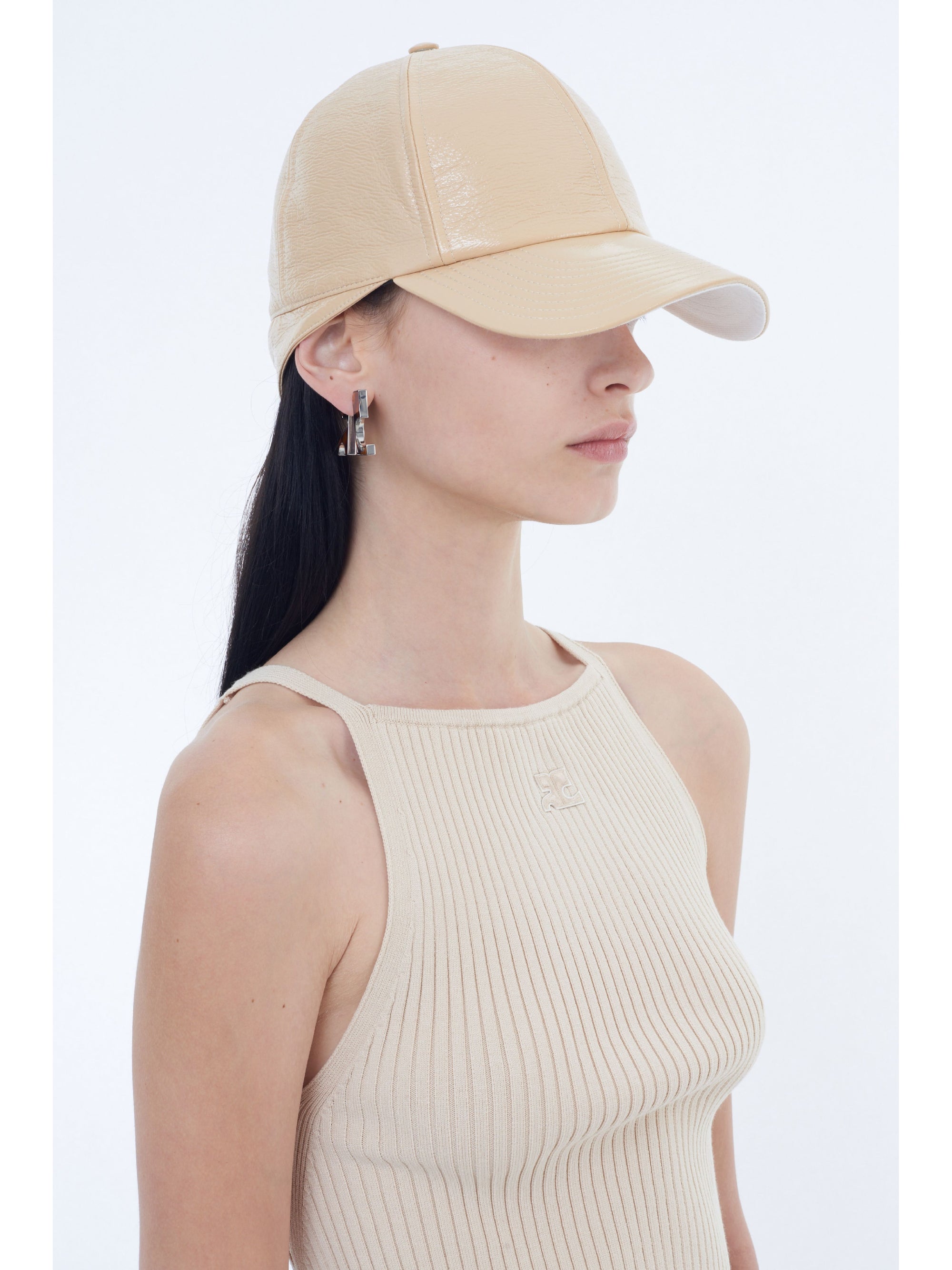 Classic vinyl Hat - Beige