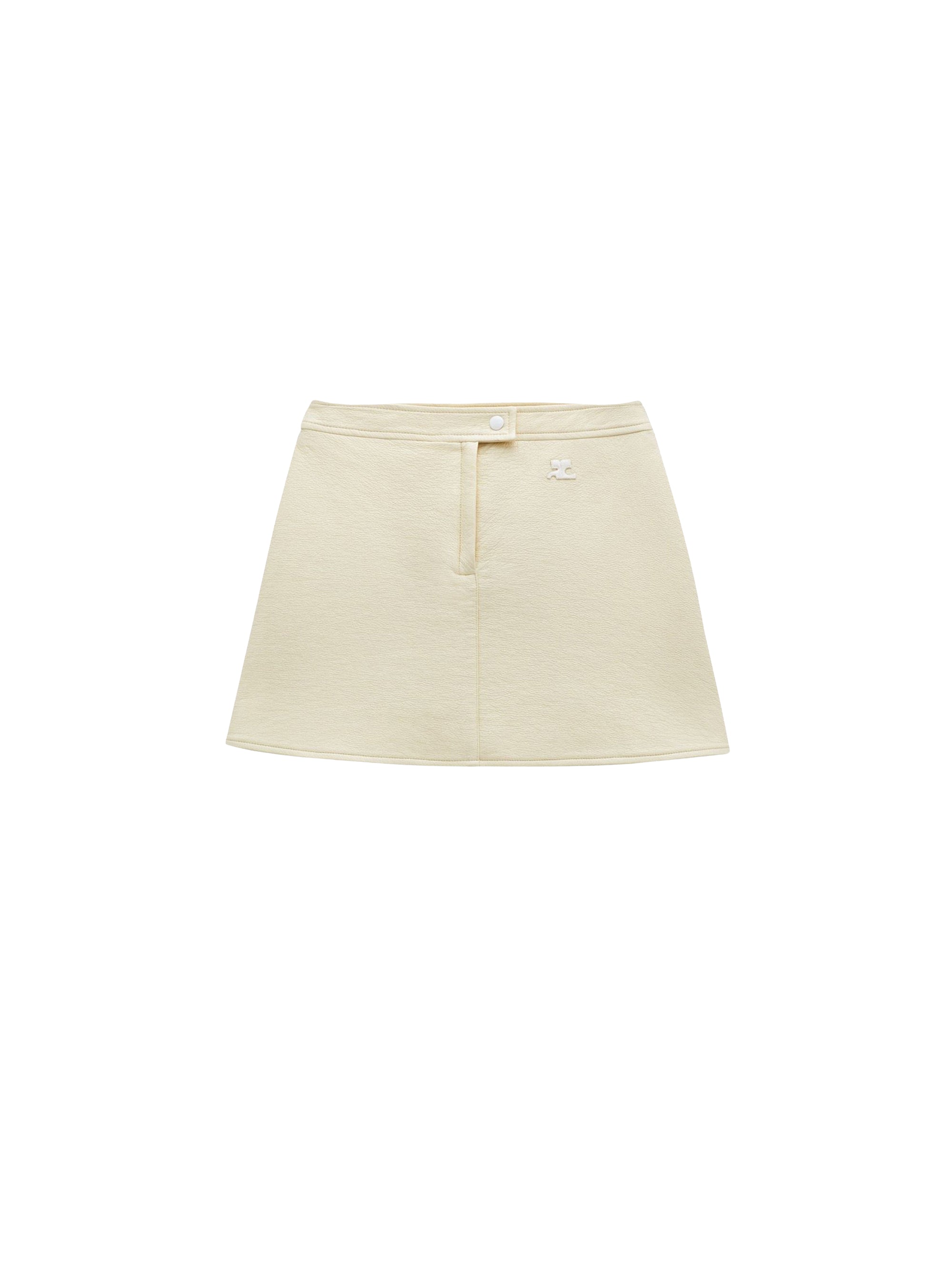 Vinyl mini Skirt - Yellow
