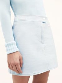 Vinyl mini Skirt - Blue