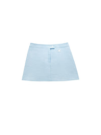 Vinyl mini Skirt - Blue