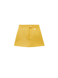 Vinyl mini Skirt - Yellow