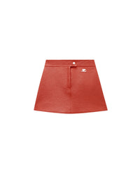 Vinyl mini Skirt - Red