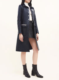Iconic vinyl Coat - Blue