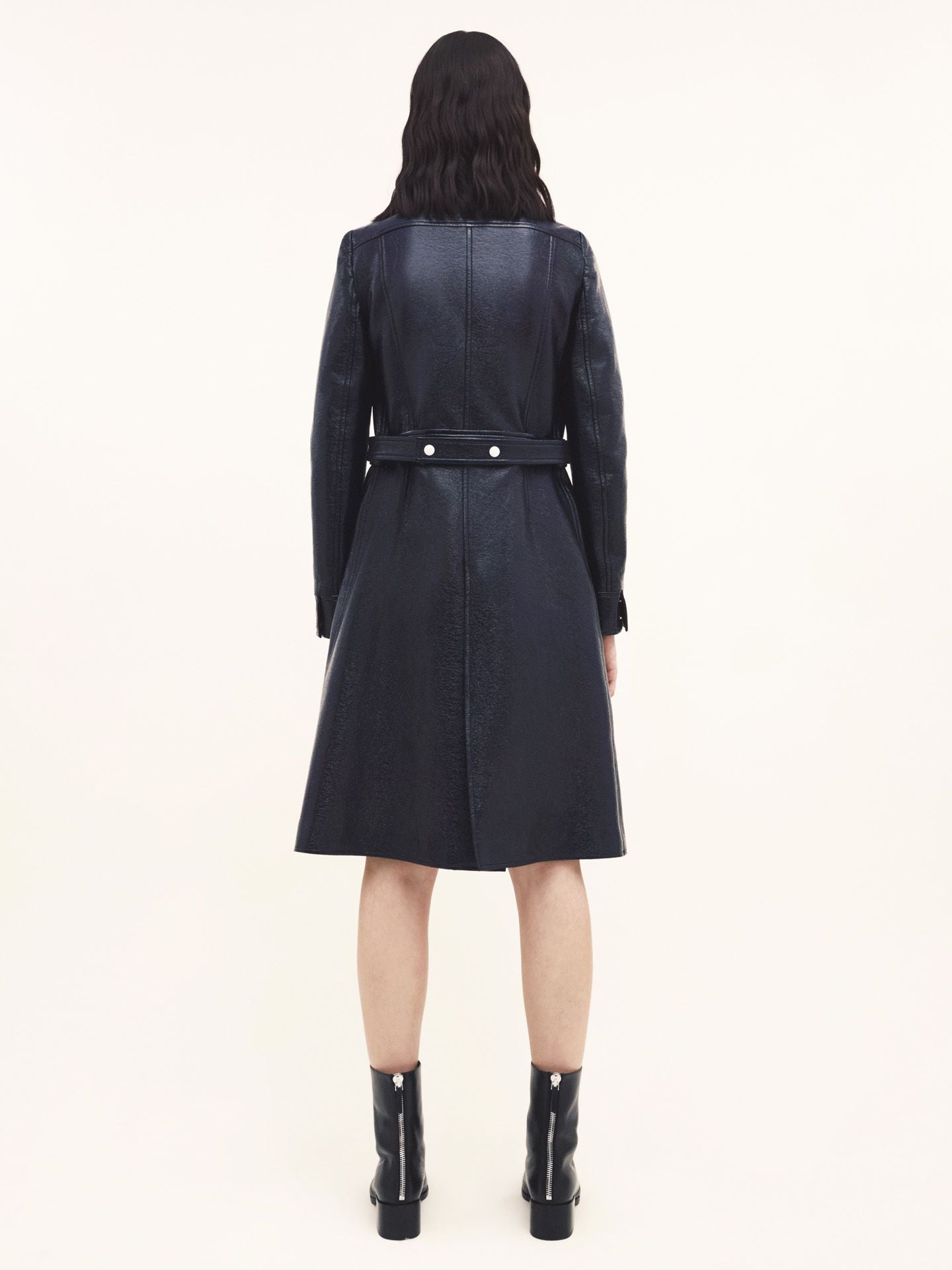 Iconic vinyl Coat - Blue