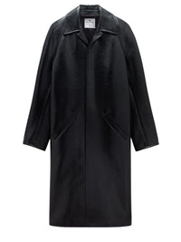 Vinyl oversized Coat - Black