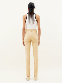 5-Pocket vinyl Pant - Sand