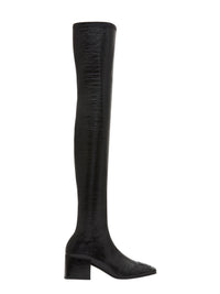 Over the knee vinyl Boots - Black