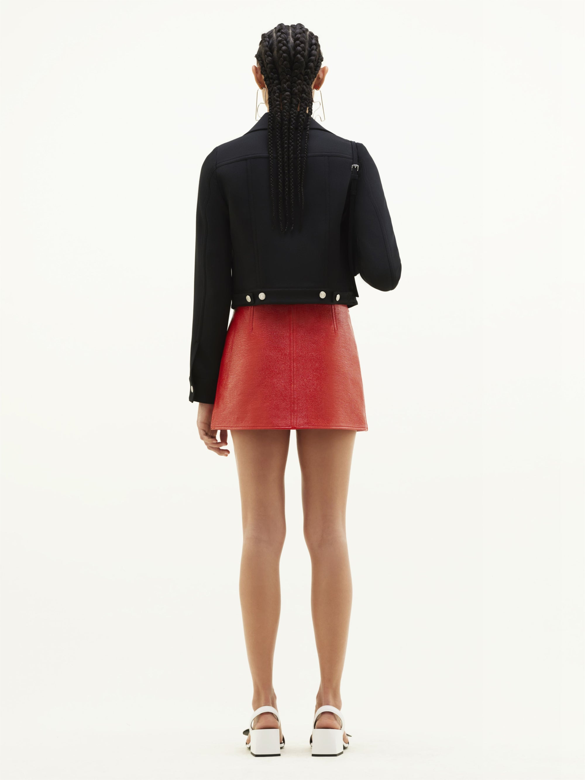 Vinyl mini Skirt - Red