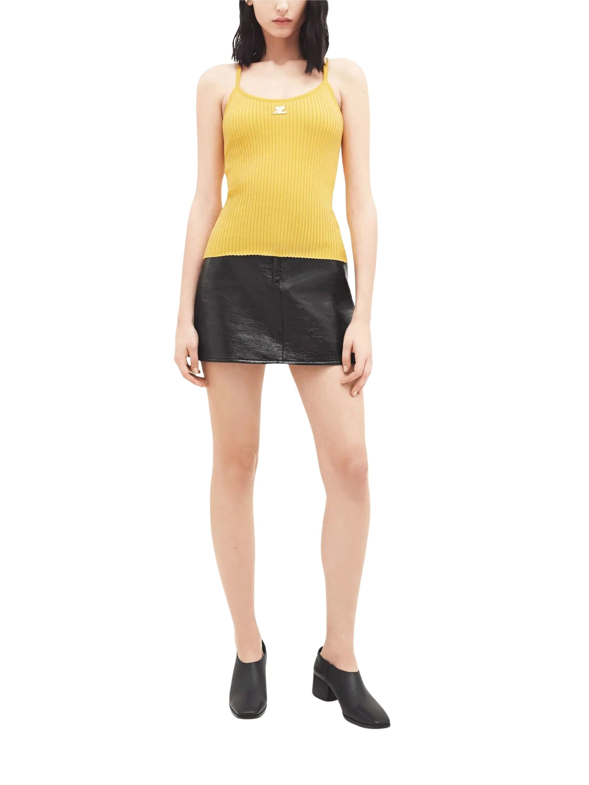 Round neck T-shirt - Ocre
