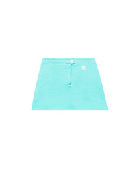 Biker vinyl Skirt - Blue