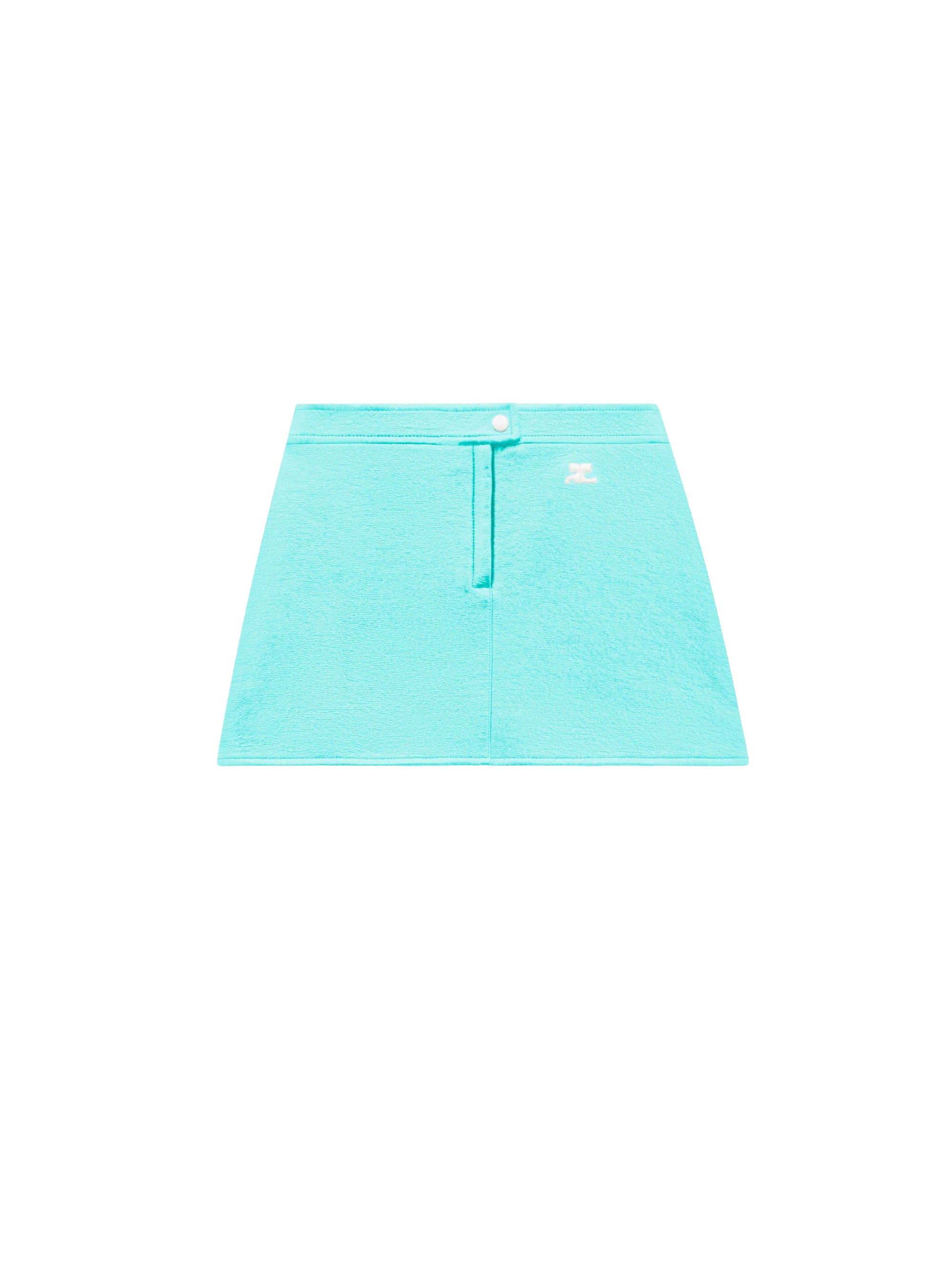 Biker vinyl Skirt - Blue