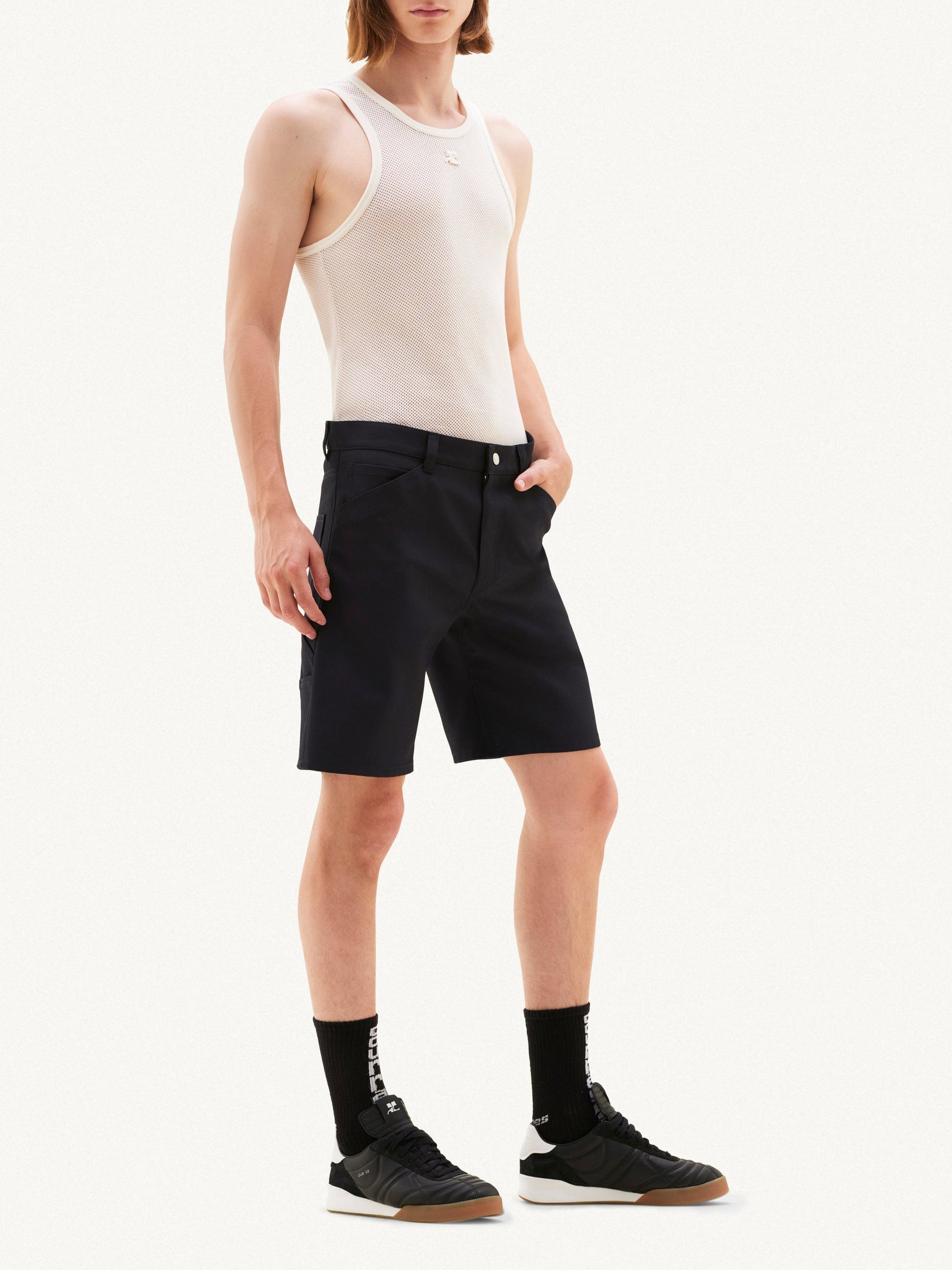 Retro twill hammer Short - Black