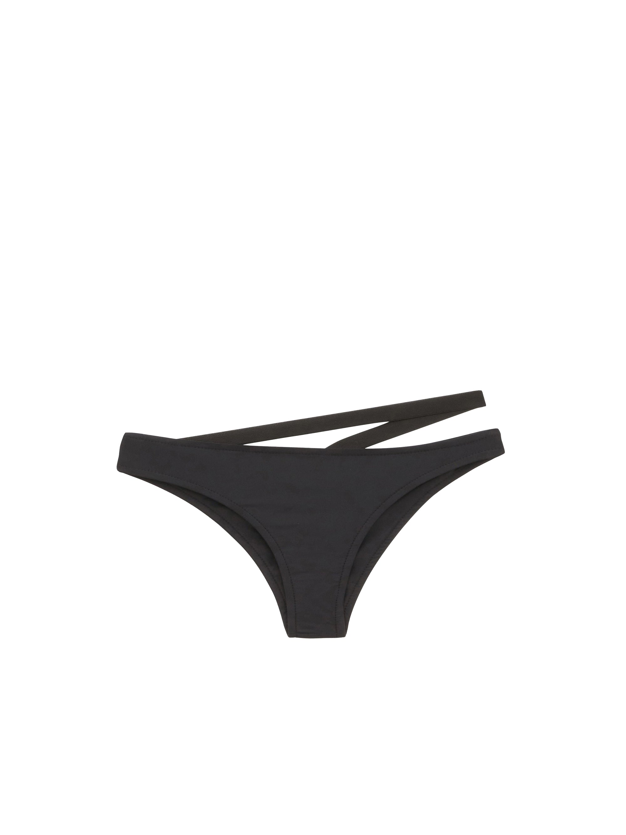 Asymmetrical Bikini Bottom - Black