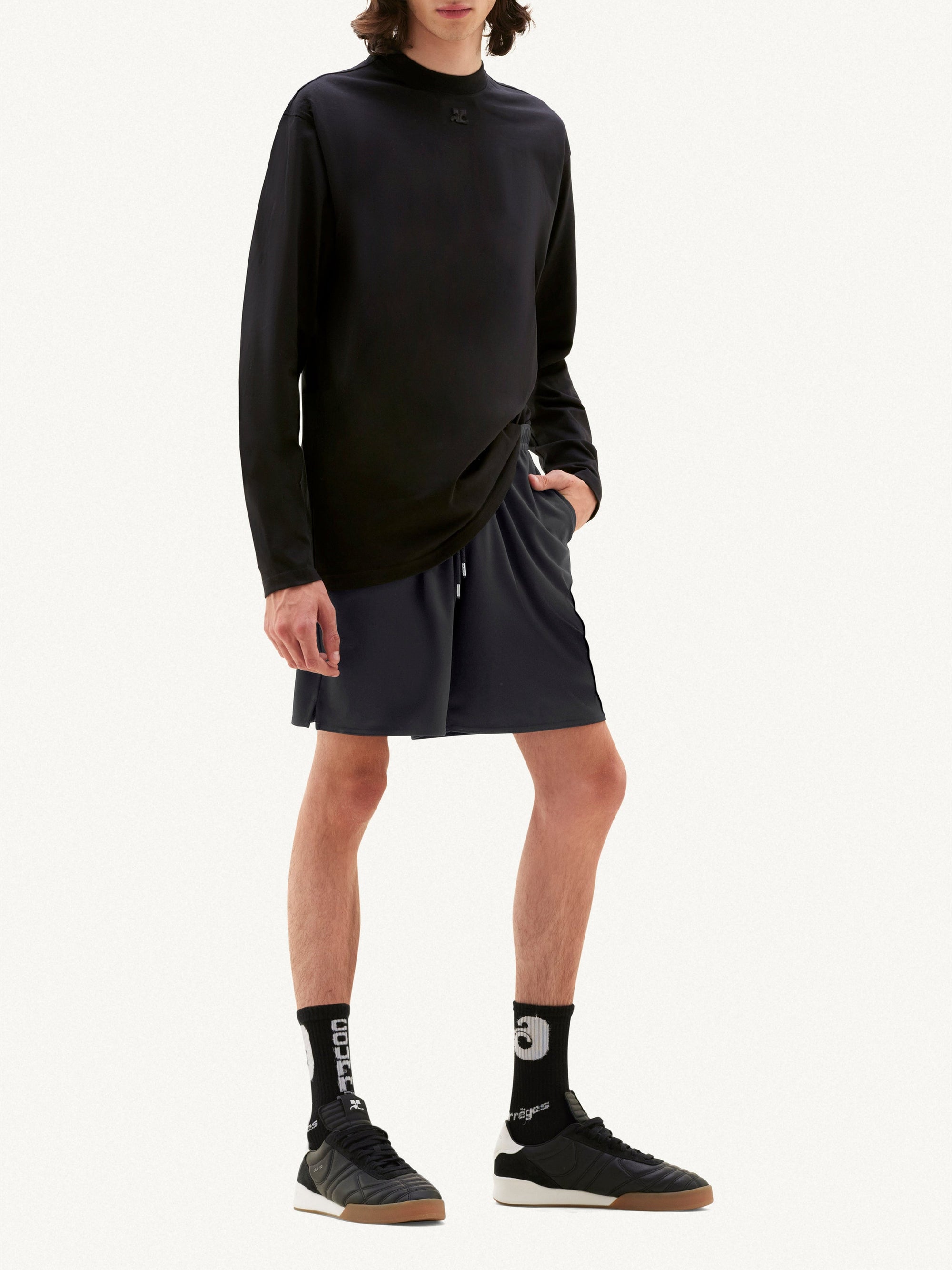 Sport lycra football Short - Black