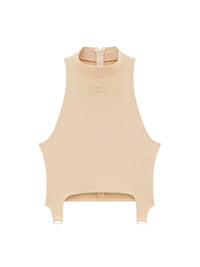 Tech jersey suspenders tank Top - Dune