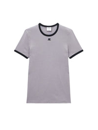 Bumpy contrast T-shirt - Grey