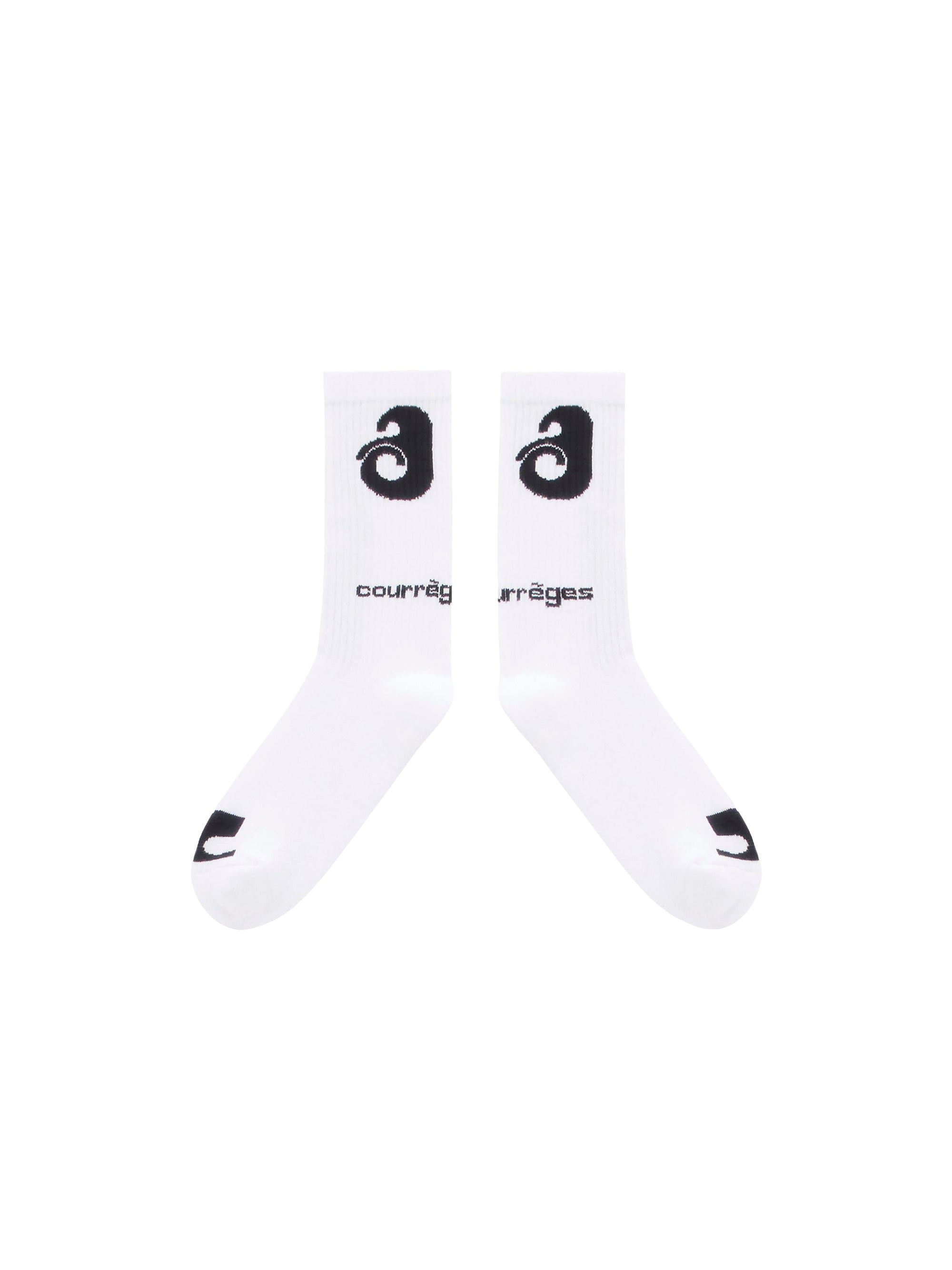 Shell Socks - Blanc Optique & Noir