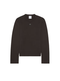 Knit fasteners Sweater - Brown
