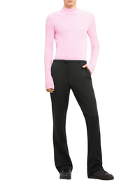 Mockneck rib knit Sweater - Pink