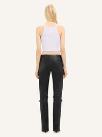 Rib knit pointy tank Top - Mist