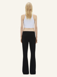 Rib knit pointy tank Top - Ether