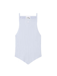 Pointy rib knit tank Top - Ether