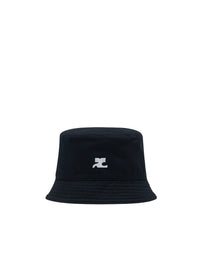 Signature cotton bucket Hat - Black