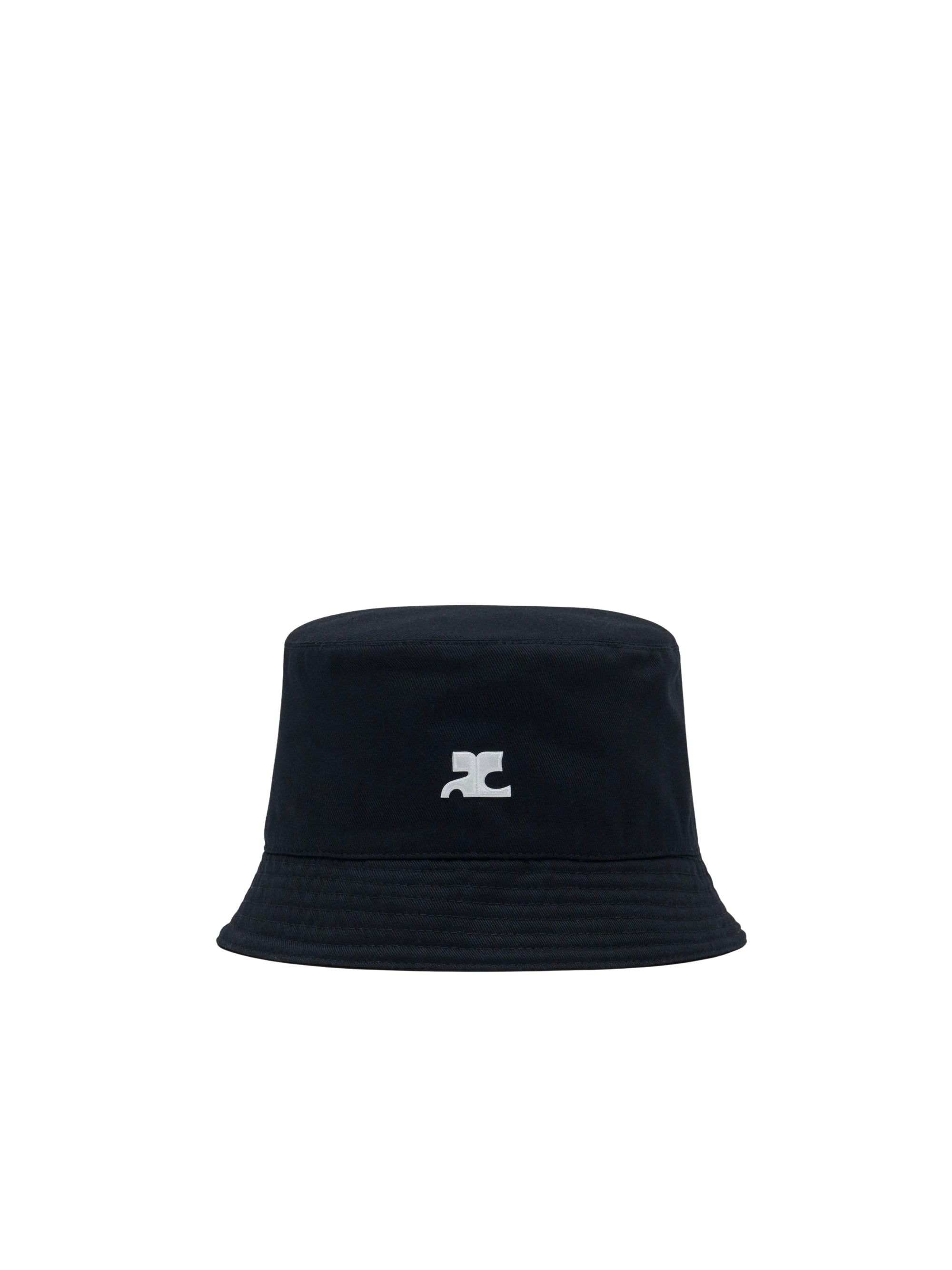 Signature cotton bucket Hat - Black