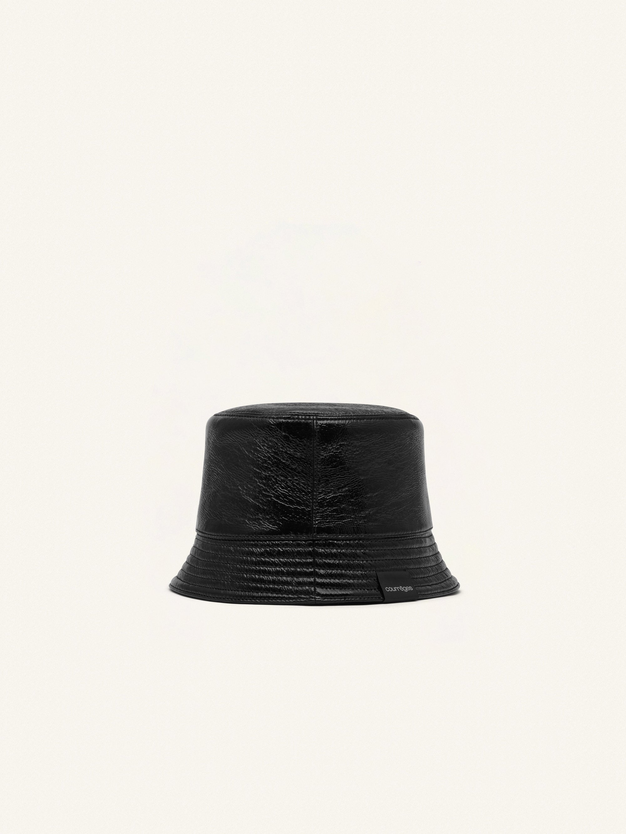 Signature vinyl bucket Hat - Black