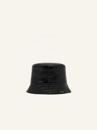Signature vinyl bucket Hat - Black