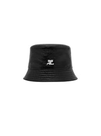 Signature vinyl bucket Hat - Black