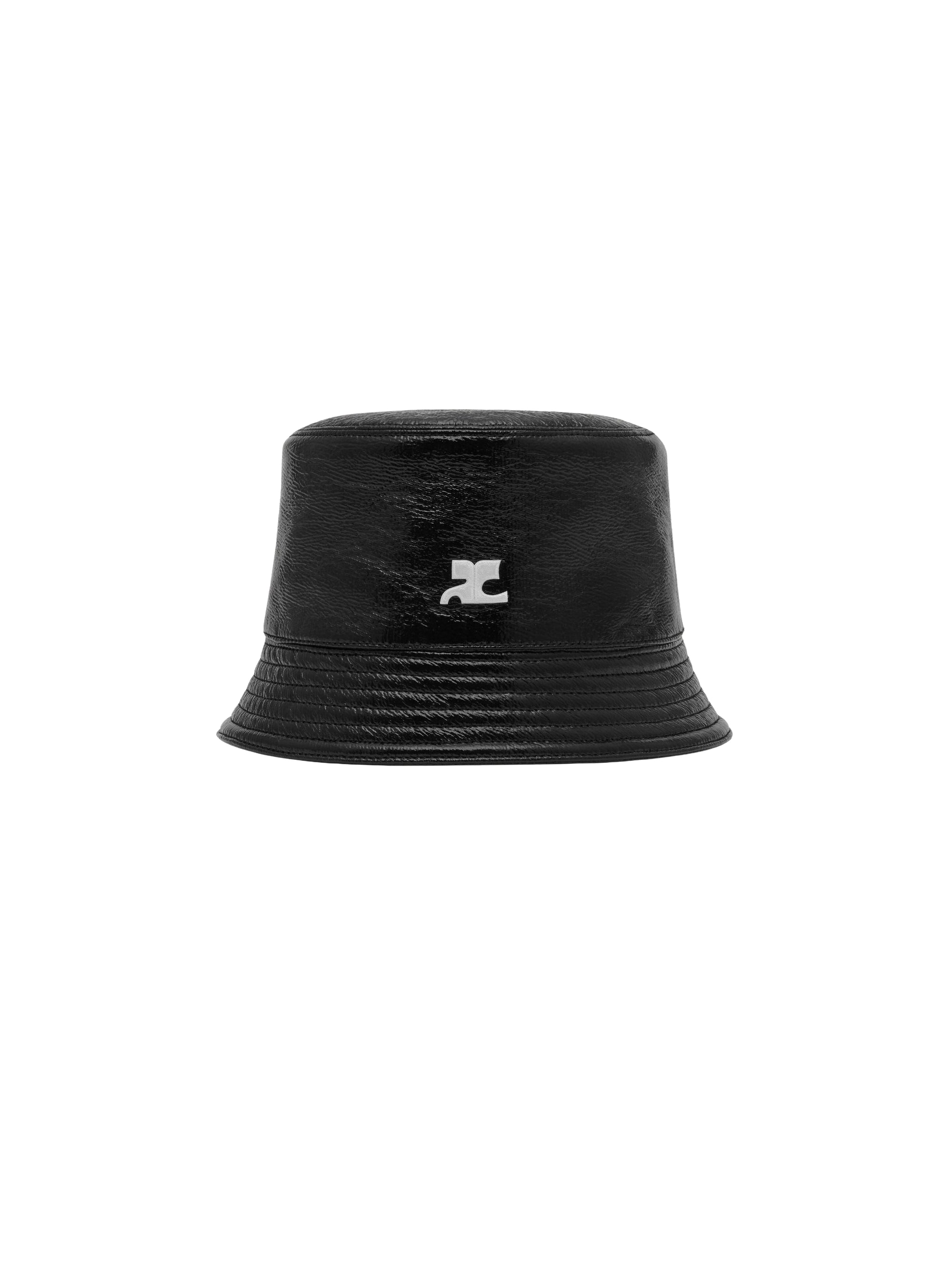 Signature vinyl bucket Hat - Black