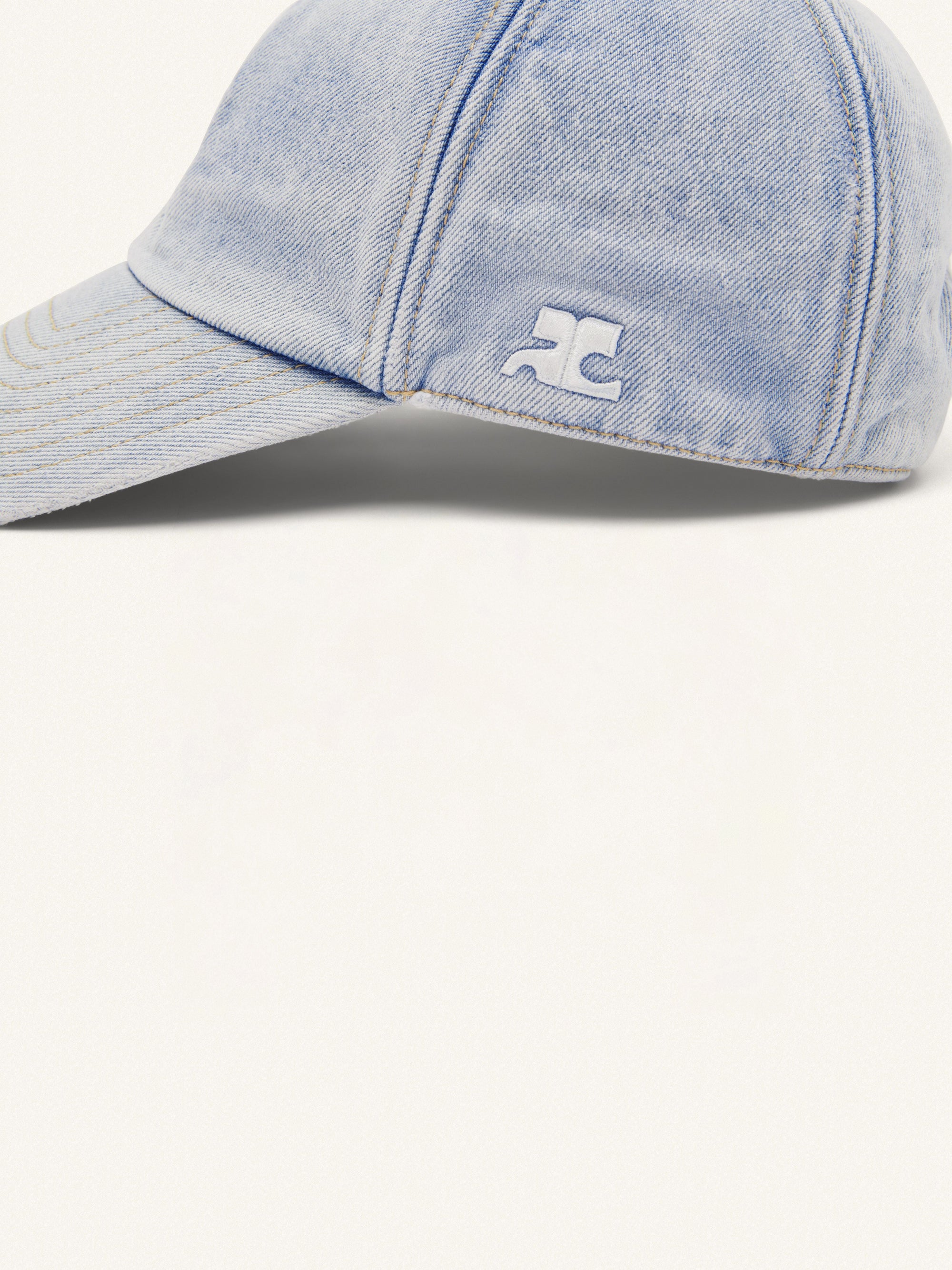 Signature blue denim Cap - Light Blue Wash