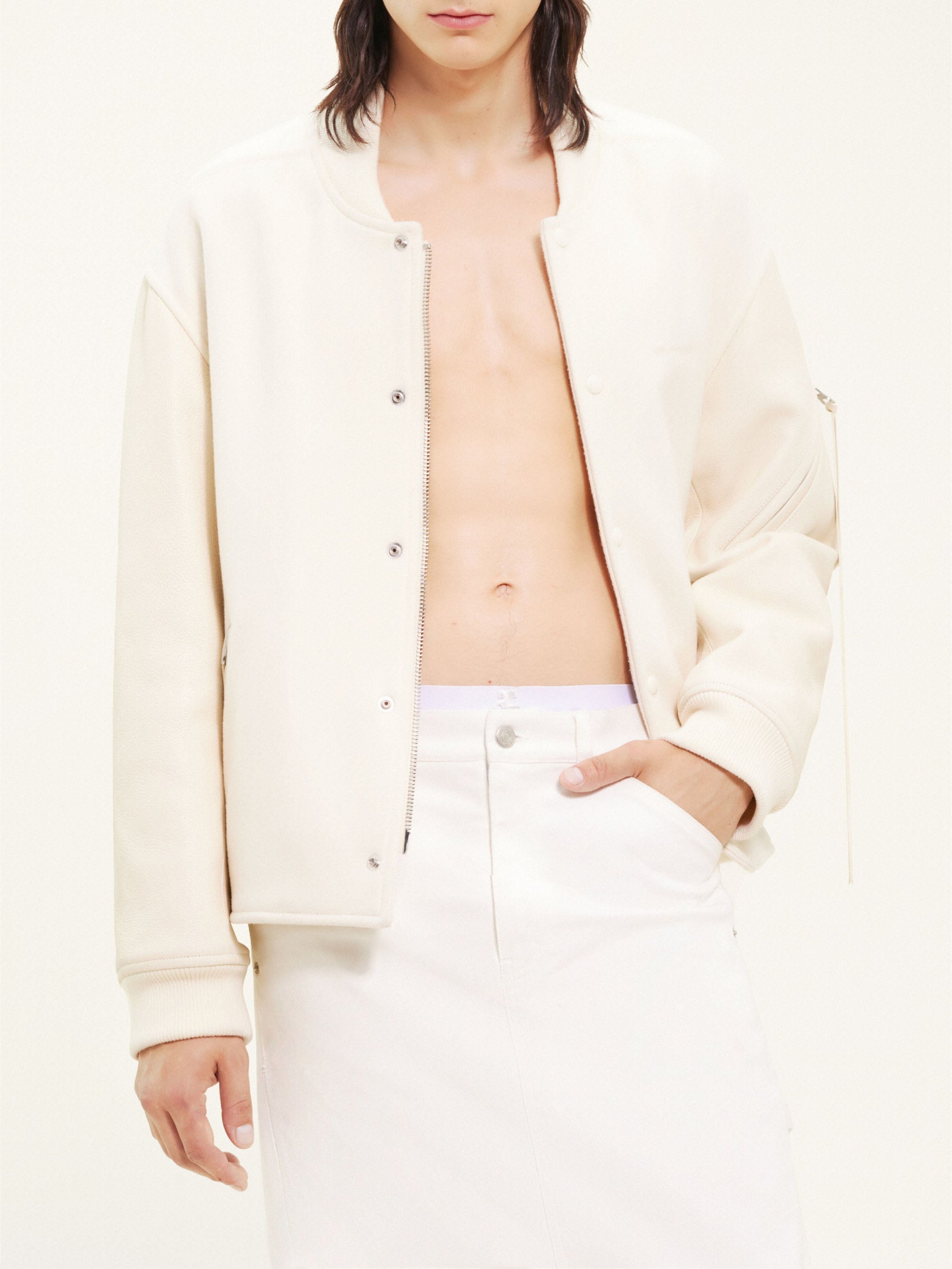 Baseball teddy Jacket - Beige