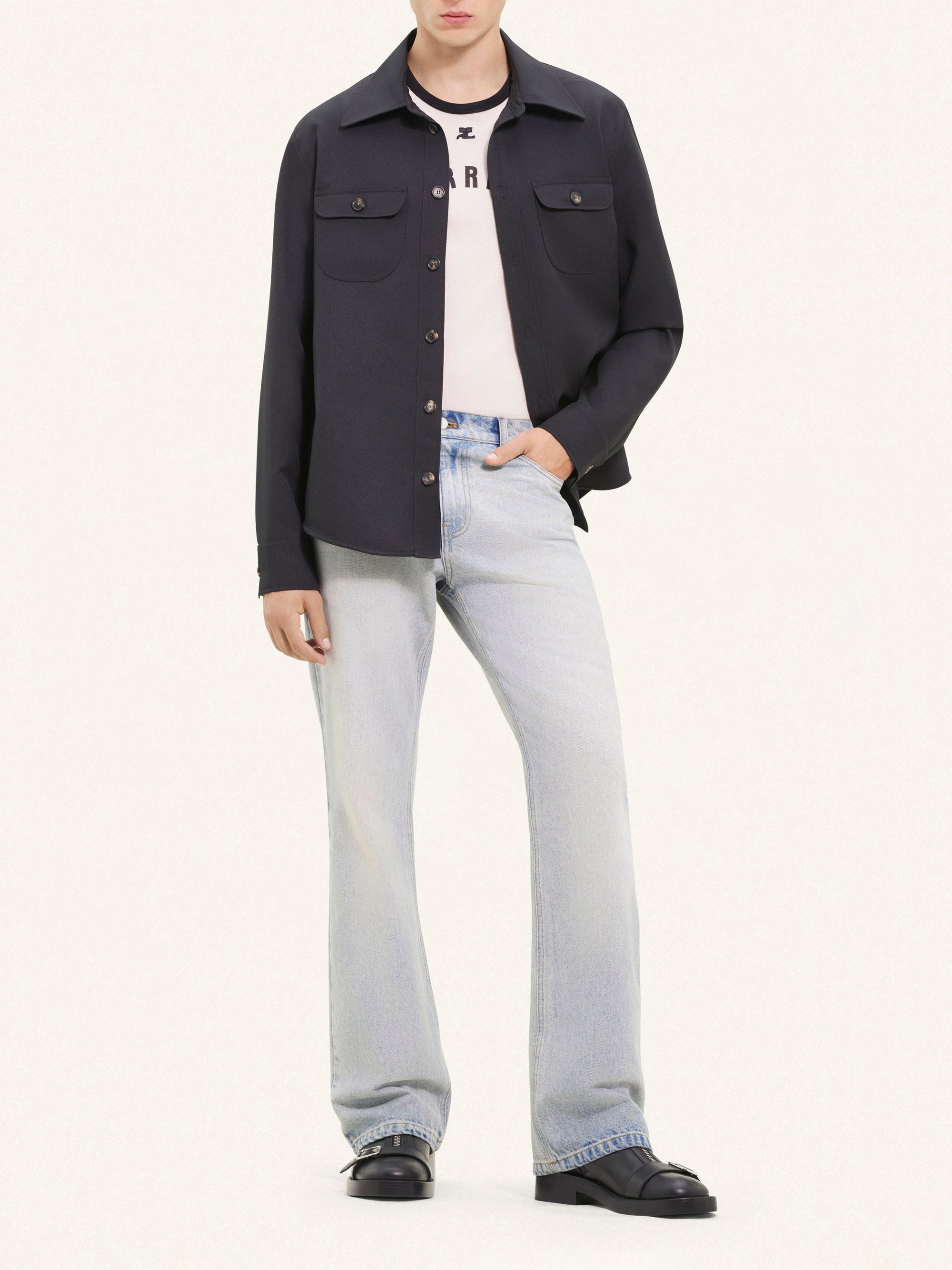 Western twill Shirt - Black