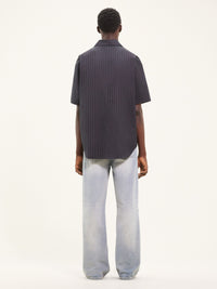 Pinstripes poplin Shirt - Black & White