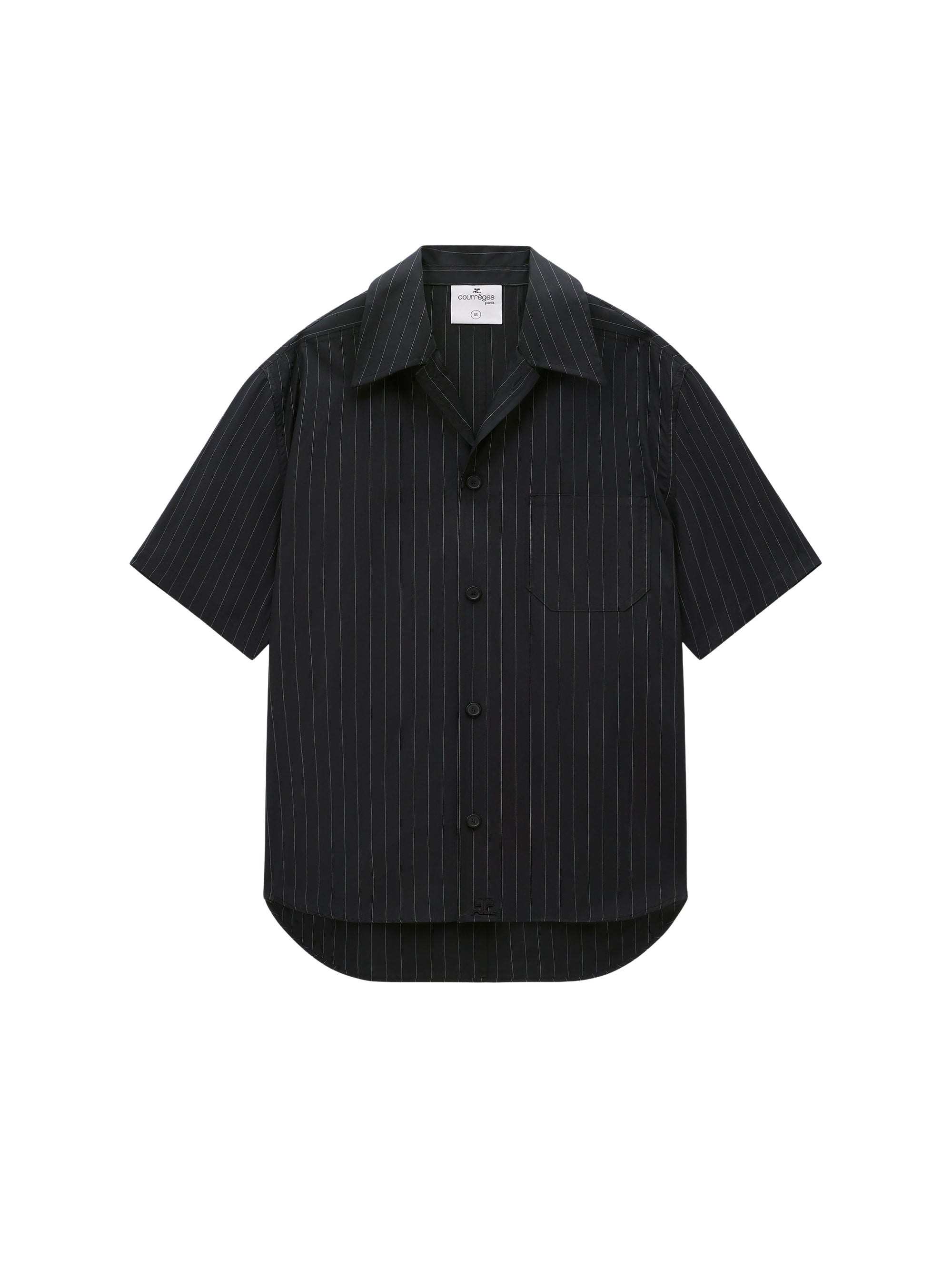 Pinstripes poplin Shirt - Black & White