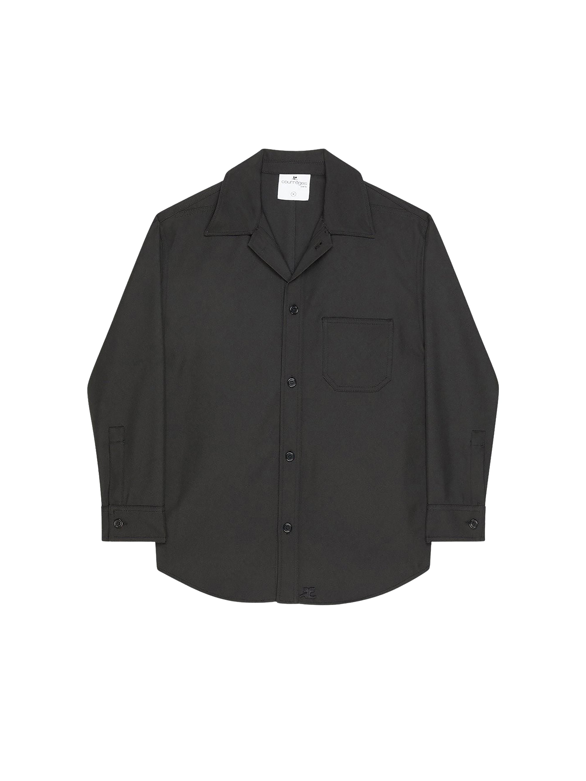 Retro twill oversized Shirt - Black