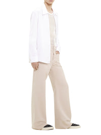 Zipped poplin Shirt - Heritage White