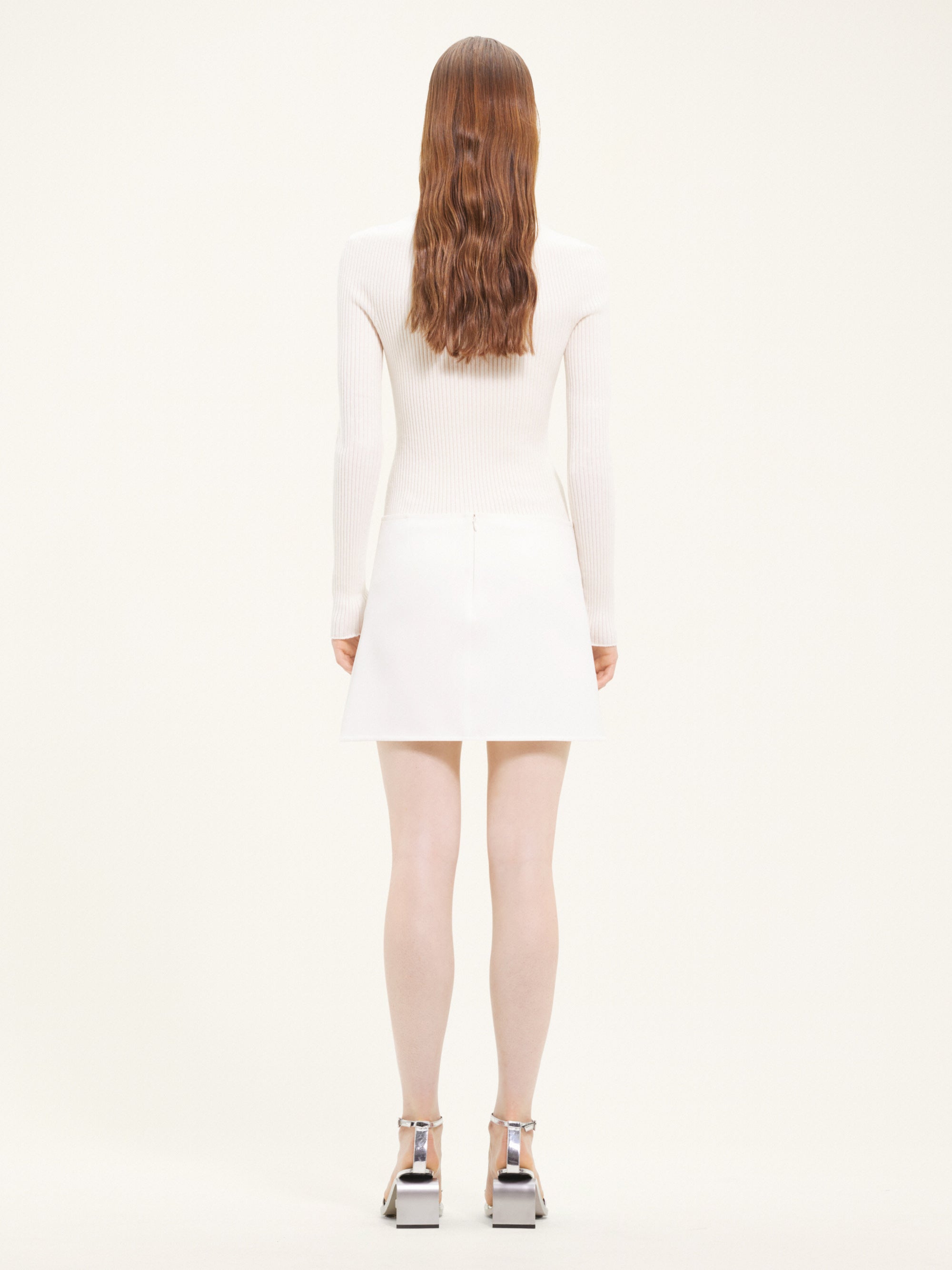 Ellipse twill mini Skirt - Heritage White