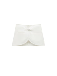 Ellipse twill mini Skirt - Heritage White